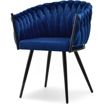 Křeslo Mebel Partner Radio (tmavě modrá + černá)