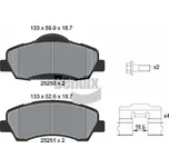 Sada brzdových destiček, kotoučová brzda BENDIX Braking BPD1262