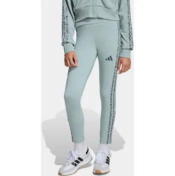 Dámské legíny ADIDAS Dívčí bavlněné fitness legíny 9 LET ZELENÁ