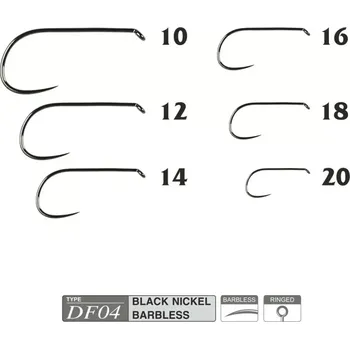 Rybářský háček Muškařské háčky Traper Hikara DF04 vel. 12
