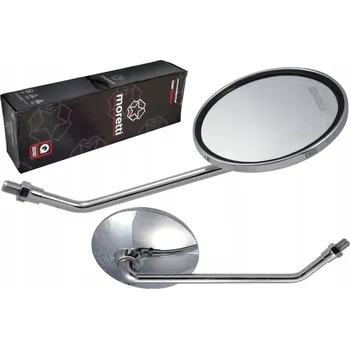 Zrcátko pro motocykl Motocyklová zrcátka RR M10 chromovaná kulatá Moretti