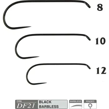 Rybářský háček Muškařské háčky Traper Hikara DF21 vel. 12