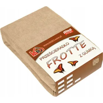 Prostěradlo Froté prostěradlo s gumou 220x240 béžové KARO