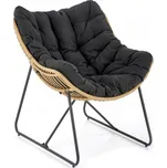 Křeslo tradičního stylu Intesi černé