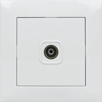 Elektrická zásuvka Anténní zásuvka nástěnná DPM bílá