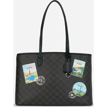 Kabelka KABELKA KARL LAGERFELD IKON MONOGRAM CC MD TOTE BROWN-KL MONO