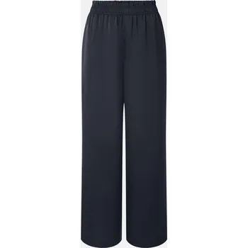 esmara® Dámské saténové kalhoty s širokými nohavicemi (navy modrá, M (40/42))