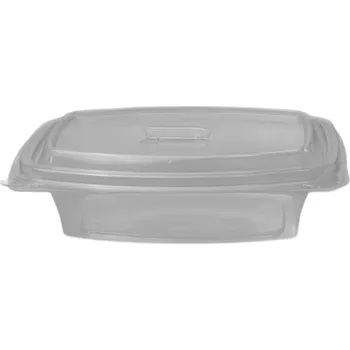 Jednorázové nádobí Miska s integrovaným víkem rPET 350ml 400ks