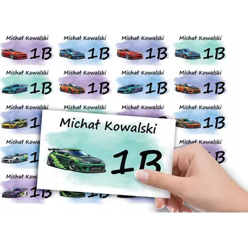 samolepka SAMOLEPKY NA SEŠIT 20 ks - ZÁVODNÍ AUTA AUTA