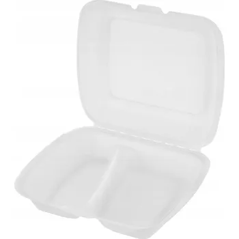 Jednorázové nádobí EKO Menu box 2-sekce 230x205x70 mm (50ks)