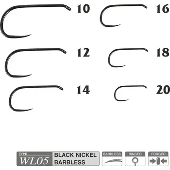 Muškařské háčky Traper Hikara WL05 vel. 16