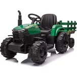 Mamido Dětský elektrický traktor s vlečkou Forest 24V 2x200W zelený