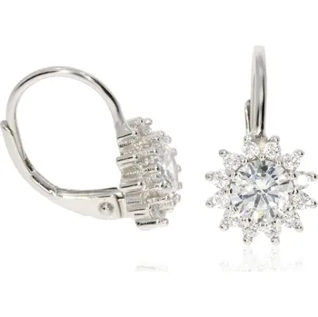 Náušnice Zlatnictví Helios Patentové kytičky ze stříbra