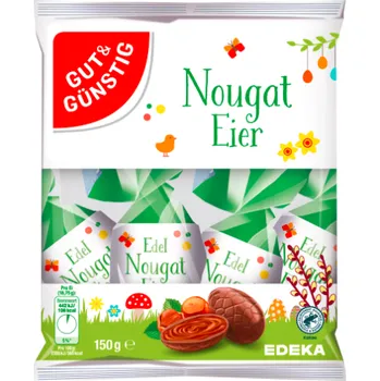 Čokoláda G&G Velikonoční Čokoládová vajíčka s nugátovou náplní 150g