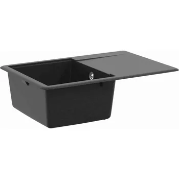 Nerezový dřez vidaXL Dřez Černá 670 x 460 mm Žula [42028408]