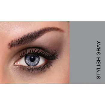 Kontaktní čočky barevné čočky Lacelle Tri-kolor (2 čočky) Stylish Gray dioptrické