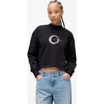 MIKINA KARL LAGERFELD JEANS KLJ REG ECLIPSE LOGO SWEAT BLACK