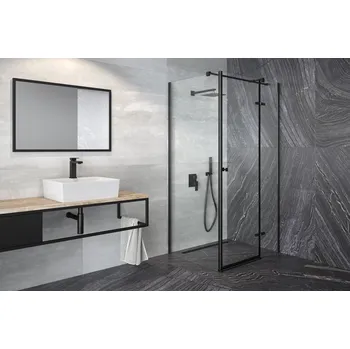 HOPA - Čtvercový sprchový kout PIXA BLACK - Směr zavírání - Levé (SX) BCPIXA90CTVELB