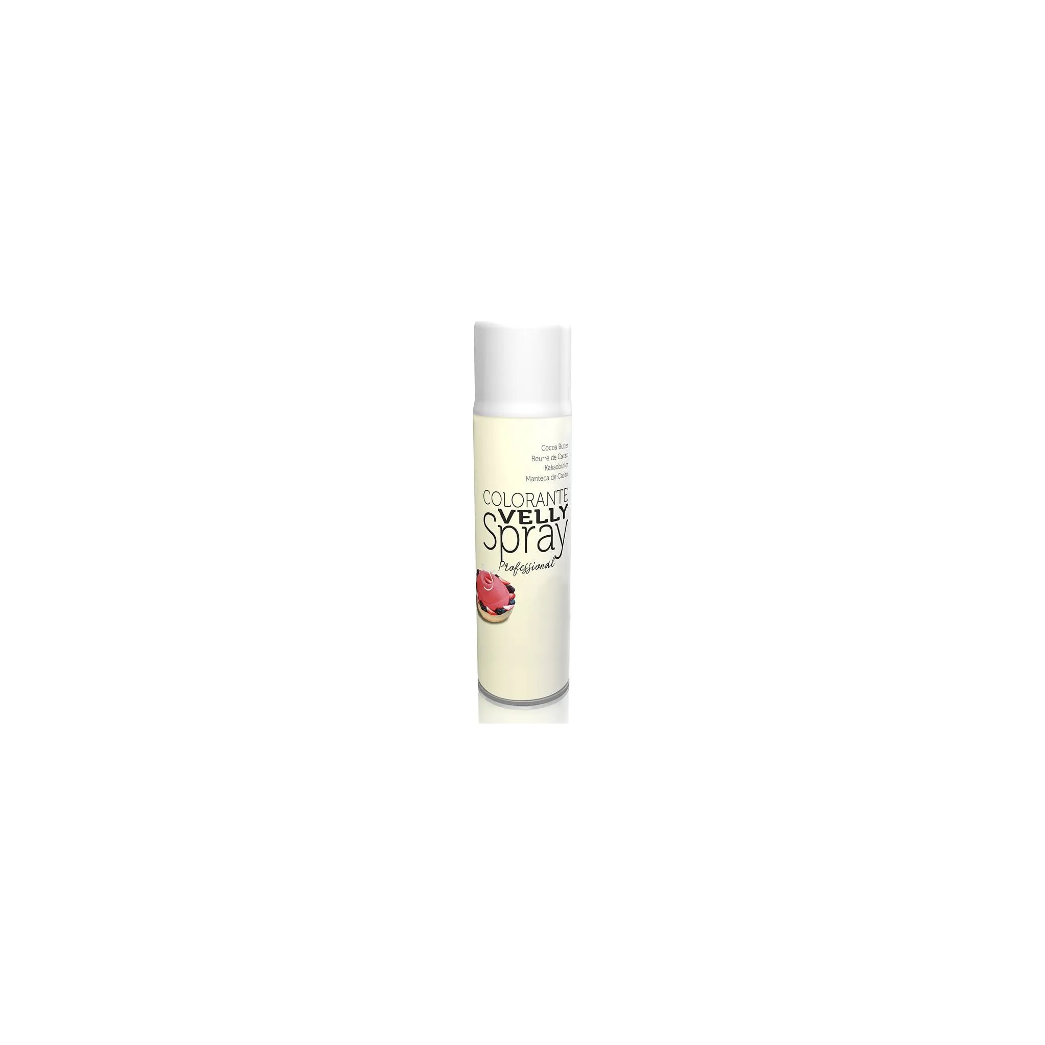 Fotografie 1 - Potravinářské barvivo Solchim Food Sprej se sametovým efektem 250 ml bílý