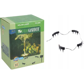 Venkovní osvětlení Solární lampy zapichovací do země k stromu LED teplá bílá černé 200 cm