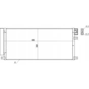 Klimatizace automobilu Hart 621 618 Kondenzátor klimatizace