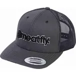 Meatfly kšiltovka MF Logo Trucker Black / Dark Grey