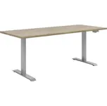 Psací stůl Connect s elektrickým nastavením výšky - Black Red White - BRW Světlý dub 175x73 cm