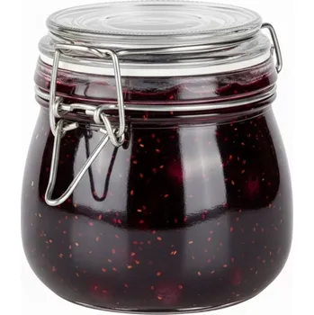 Sklenice Skleněná zavařovací sklenice s víčkem, Kuchyňská Nádoba 800ML