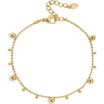 Náramek ORNAMENTI Pozlacený náramek Ball Bangle gold