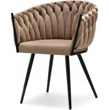 Křeslo Mebel Partner Radio (cappuccino + černá)