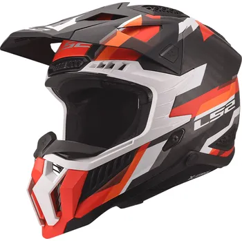 Motodoplněk Motokrosová helma LS2 MX703 X-Force Phantom matná oranžovo-červená