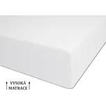 Prostěradlo froté na vysokou matraci 180x200 bílé