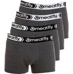 Meatfly pánské boxerky Balboa Boxershorts Four Pack Grey Heather Velikost: S