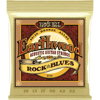 Struna pro hudební nástroj Ernie Ball 2008 Earthwood 80/20 Bronze Rock & Blues + prodloužená záruka 3 roky