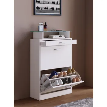 Botník VCM Botník Braso, bílý 827268