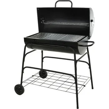 PROGARDEN Gril na dřevěné uhlí zavírací na kolečkách 100 cm KO-C83000310
