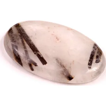 Korálek Kabošon Black Rutile č.4126 (39x23x7mm)