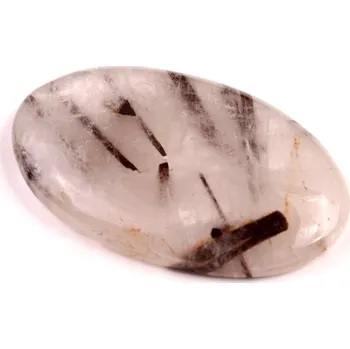 Korálek Kabošon Black Rutile č.4141 (41x26x6mm)