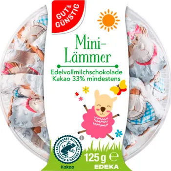 Čokoláda G&G Mini velikonoční ovečky z prémiové mléčné čokolády z Alpského mléka 125g