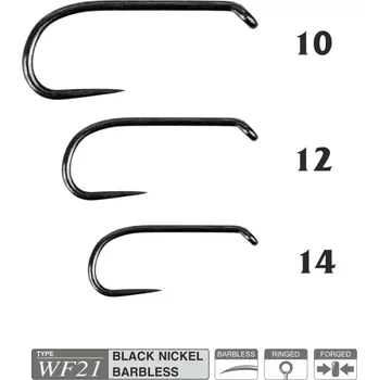 Rybářský háček Muškařské háčky Traper Hikara WF21