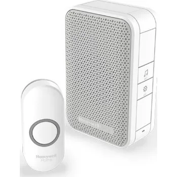 Domovní zvonek Zvonek Honeywell DC311N bezdrátový zvonek Series 3, 4 melodie, přenosná základna bílá, design. tlačítko