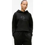 MIKINA KARL LAGERFELD JEANS KLJ REG STUDDED HOODIE BLACK