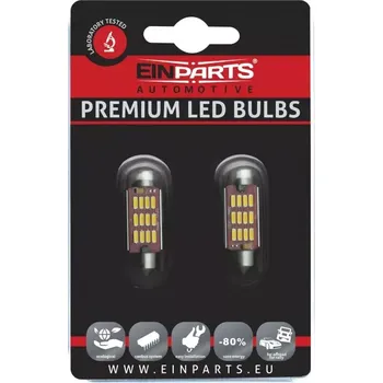 Povinná bezpečnostní výbava EPL54 LED žárovky C10W (12 x SMD 4014) 39mm 3000K CANBUS