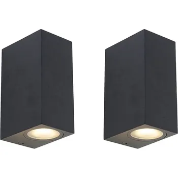 Nástěnné svítidlo Nástěnné svítidlo QAZQA černé GU10 35 W