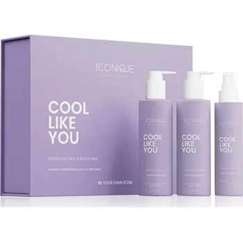 Kosmetická sada ICONIQUE Professional Cool Like You Set - Dárková sada pro studenou & zářivou blond