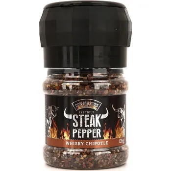 Koření Don Marco´s BBQ Steakový pepř Don Marco’s Whiskey Chipotle, 135 g
