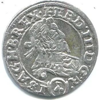 Ferdinand III. 3 Kreuzer 1637. Wien. Ag.