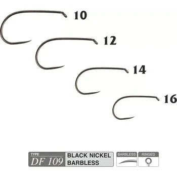 Rybářský háček Muškařské háčky Traper Hikara DF109