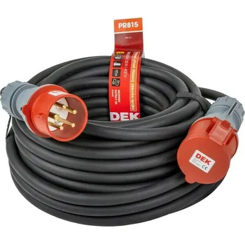 Zahradní nábytek Kabel prodlužovací neoprenový spojka DEK PR815 15 m 4 mm2 IP 44