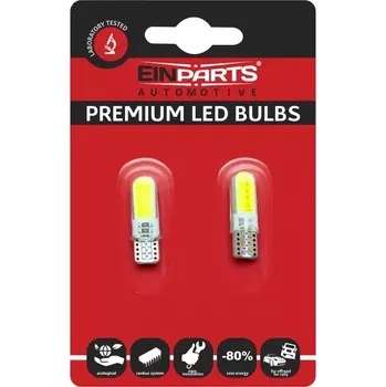 Autožárovka EPL114 LED žárovky W5W (2 x COB) 6000K CANBUS